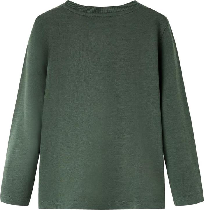 Immagine prodotto VidaXL Camicia a maniche lunghe per bambini verde scuro 116,Materiale: 100 (116)