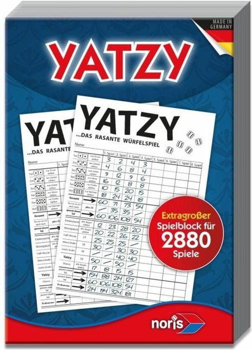 Produktbild Noris Yatzy extra grosser Spielblock (Deutsch)