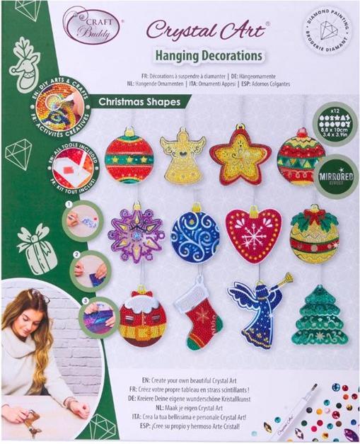 Produktbild Craft Buddy Crystal Art Dekohänger – Weihnachtsmotive