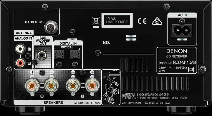 Actual product image Denon Rcd-M41dab (Bluetooth, Wi-Fi)