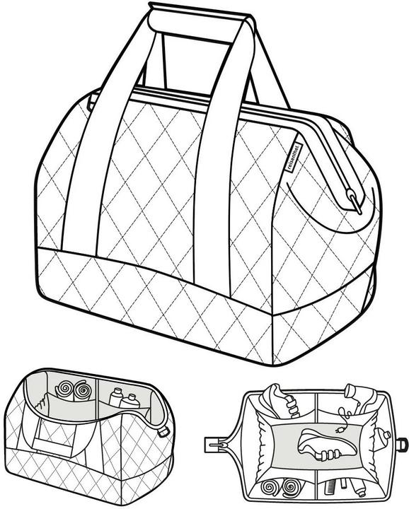 Actual product image reisenthel Shoulder Bag Allrounder L Rhombus Midnight