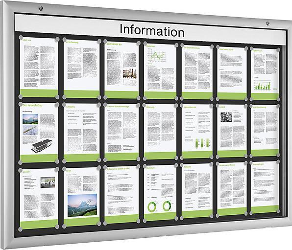 Produktbild kaiserkraft Schaukasten für Innen- und Aussenbereich (Magnettafel, 160 x 102.5 cm)