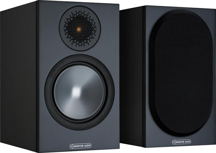 Monitor Audio Regallautsprecher Paar Bronze 50 Schwarz (1 Paar, 80 W)