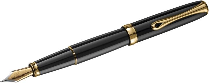 Immagine prodotto Diplomat Stilografica Excellence A2 lacca nera placcata oro F (Nero/Oro, 1 x)