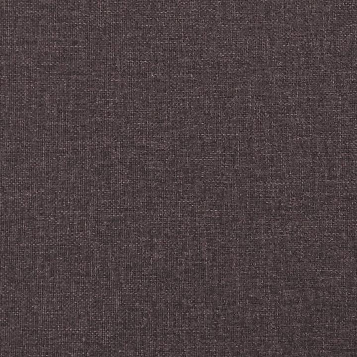 Produktbild VidaXL Bettgestell Polsterbett Bett Doppelbett Dunkelbraun 160x200cm Stoff (160 x 200 cm)