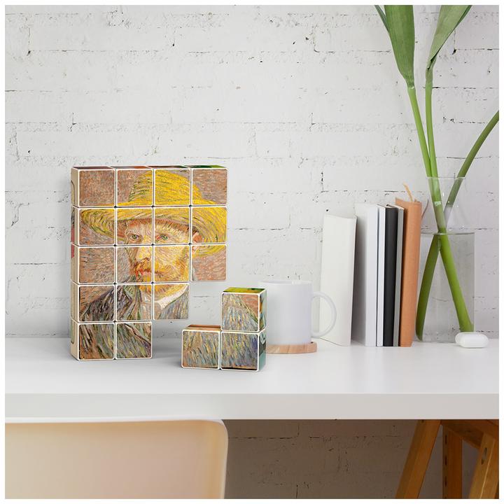Actual product image Geomag Μαγνητικό Παιχνίδι Κατασκευών Cube Art Msterpieces Selection 12τμχ* PF.331.003.00
