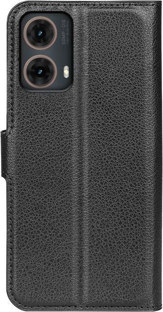 Actual product image MU Classic Litchi Leather Bookcover Series (Motorola Moto G85)