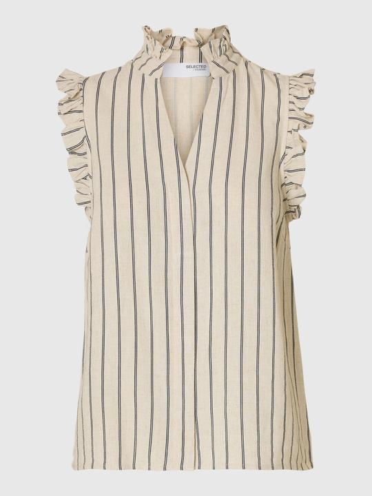 Produktbild Selected Femme Slfviva Sl Ruffle Striped Sun Top Noos (42)