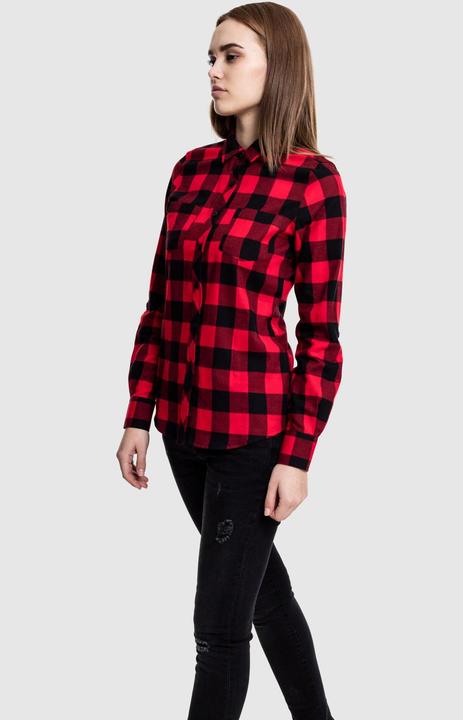 Actual product image Urban Classics Ladies Turnup Checked Flanell Shirt (S)