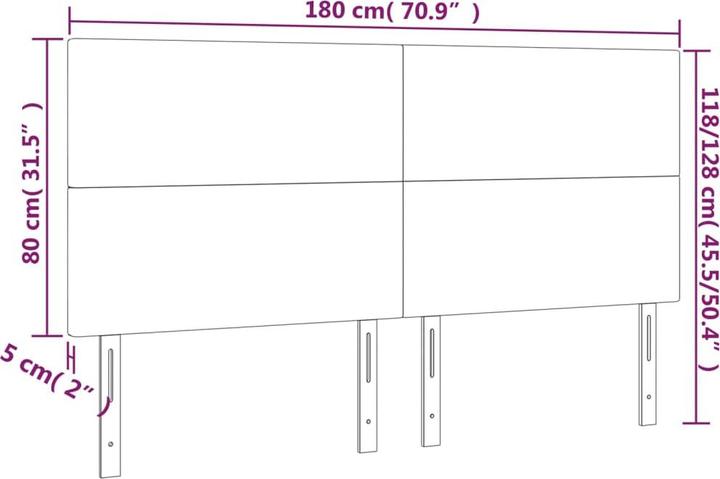Actual product image VidaXL Loretta (180 x 5 x 128 cm)