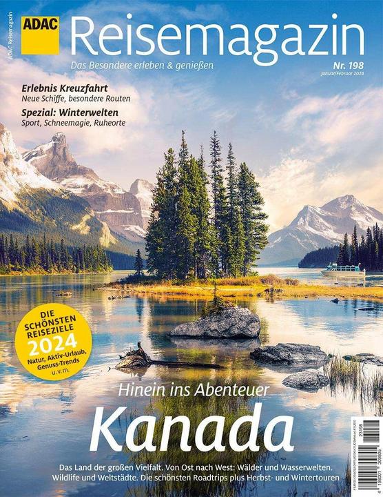 Adac Travel magazine with cover story Canada