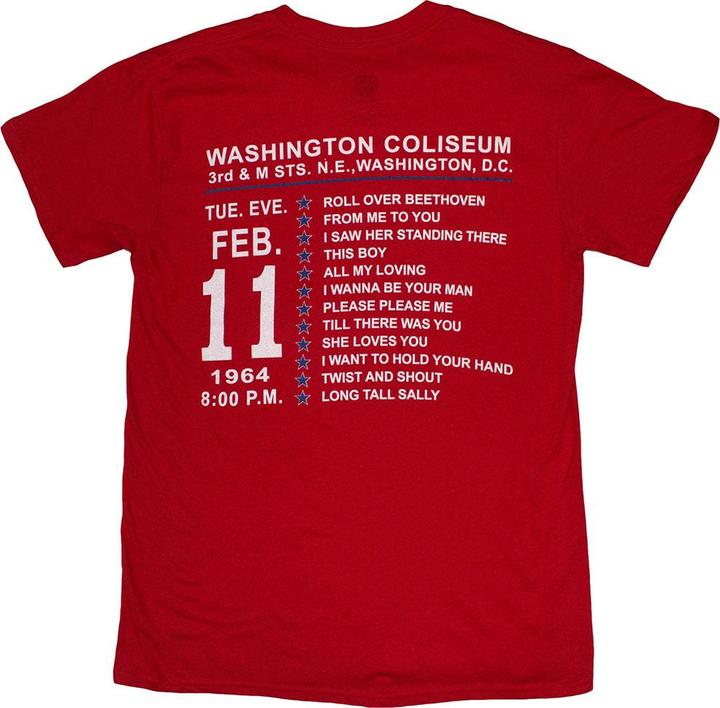 Produktbild The Beatles Washington '64 Stars Setlist TShirt (XL)