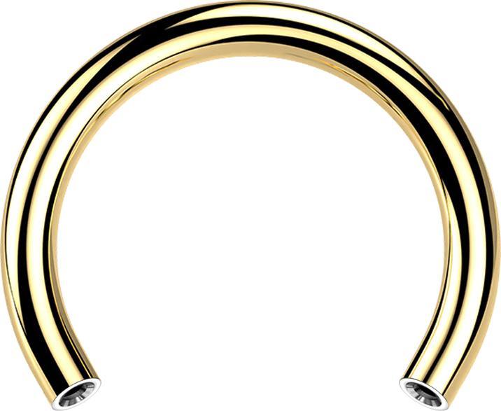 Immagine prodotto Star Piercing Micro Threadless Circular-Stab vergoldet (Titanio G23, senza ottone)