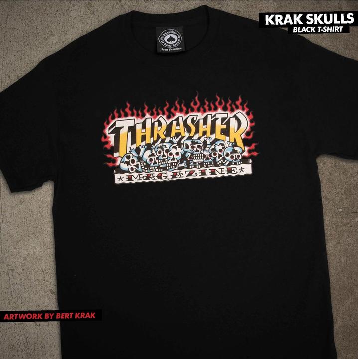 Actual product image Thrasher Krak Skulls T-Shirt (L)