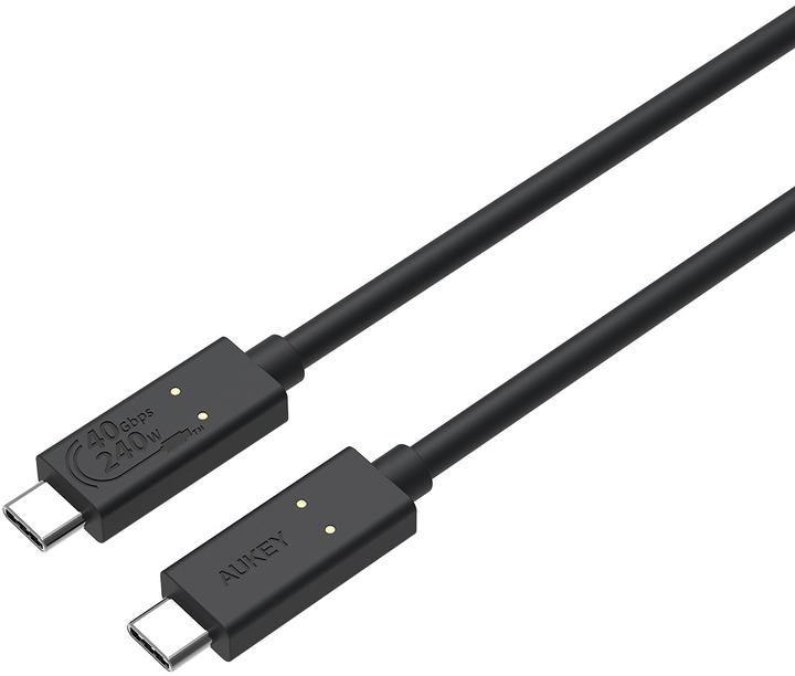 Actual product image Aukey USB C — USB C (0.80 m, USB 4.0, 240 W)
