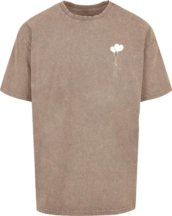 Actual product image Merchcode Love In The Air Acid Washed Heavy Oversize Tee - 136177 (XL)