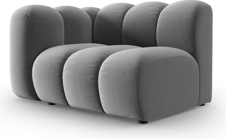 Actual product image Micadoni Velvet Modul Left, "Lupine", 1 Seat, 115x95x70Made in Europe (2 person sofa, 3-seater, 4-seater)