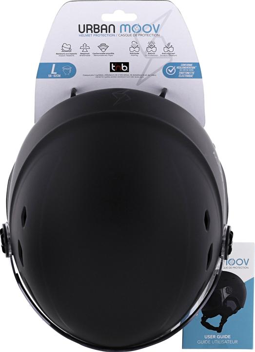Actual product image T'nB Schutzhelm UMHELMVSL L schwarz inkl. Visier (58 - 62 cm)