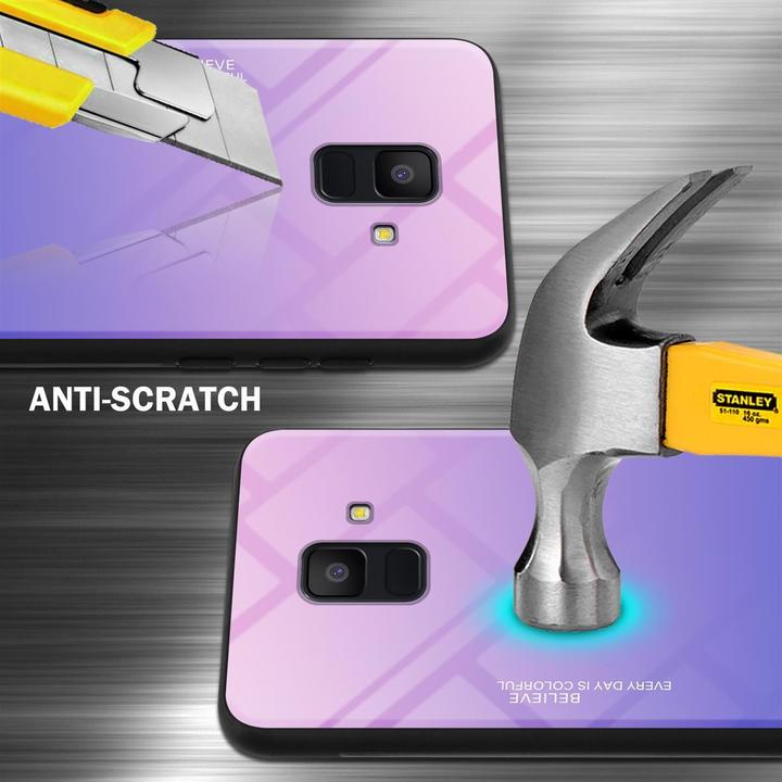 Image du produit Cadorabo Couverture en verre TPU 2 couleurs (Samsung Galaxy J6 (2018))