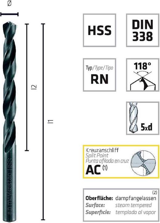 Produktbild Alpen Spiralbohrer (2.1 Millimeter)