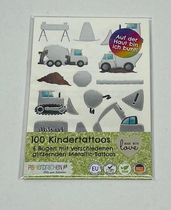 Produktbild Papierdrachen Bagger & Dino