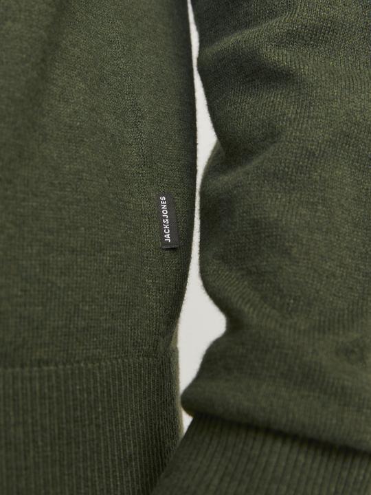 Actual product image Jack & Jones Plain knitted jumper with half zip Knitted jumper with half zip (M)