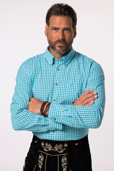 Produktbild JP1880 Karohemd, Tracht, Langarm, Buttondown-Kragen, Modern Fit (5XL)