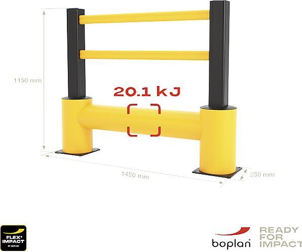Actual product image Boplan FLEX IMPACT® crash protection railing