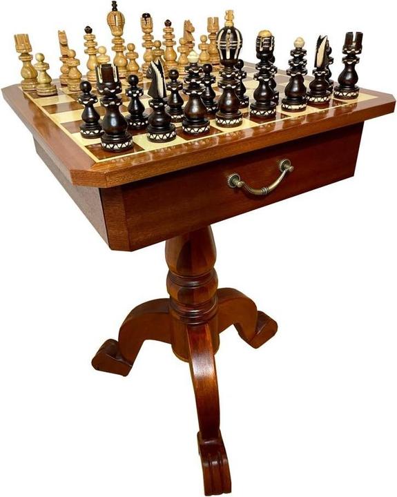 Produktbild Holzecke Schachtisch mit Figuren