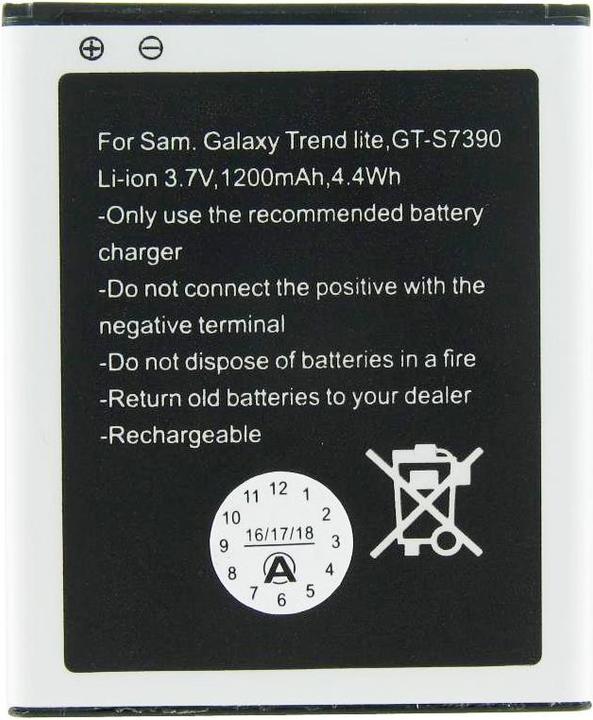 Actual product image Samsung Akku Galaxy Trend Lite Akku GT-S7390 (Rechargeable battery, Galaxy Trend Lite)