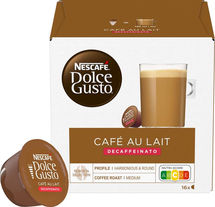 Actual product image Nescafé Dolce Gusto Café au lait Decaffeinato (16 x Port.)