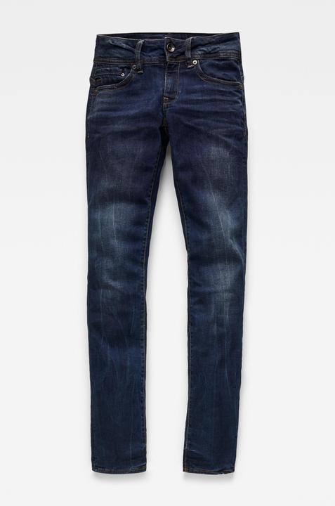 Actual product image G-Star Midge Saddle Mid Straight Jeans Neutro dk aged (W33/L30)