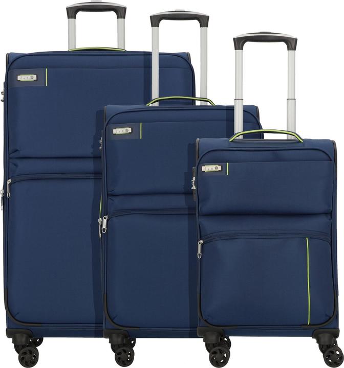 Actual product image D&N Travel Line 6704 4-wheel suitcase set 3 pcs. (208 l, XL (from 140l))