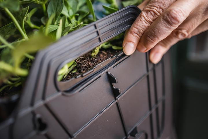 Actual product image CitySens 3 Pack Wall Planters black planter