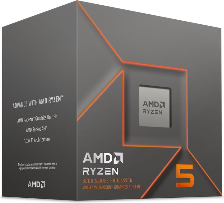 Image du produit AMD Ryzen 5 8500G (AM5, 3.50 GHz, 6 -Core)