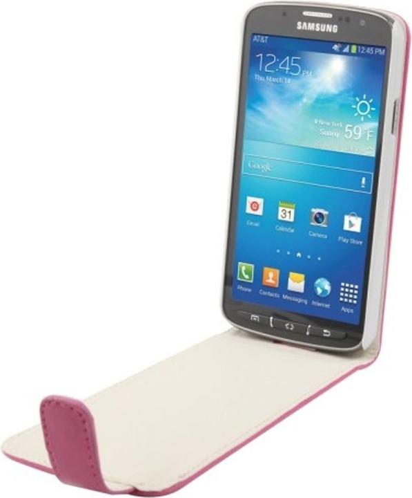 Actual product image König Design Protective cover Flip case for mobile Samsung Galaxy S4 Active GT I9295 Pink (Samsung Galaxy S4 Active)