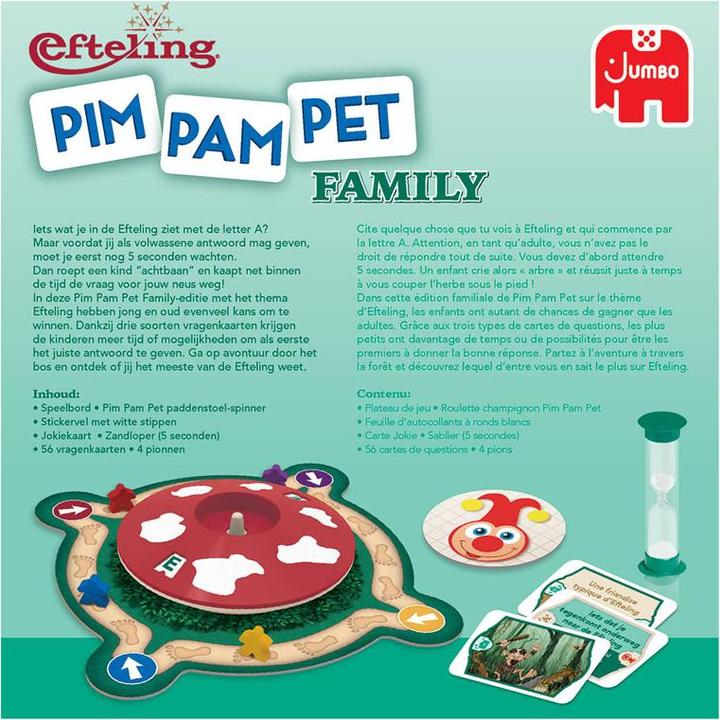 Actual product image Jumbo Pim Pam pet family Efteling (Dutch)
