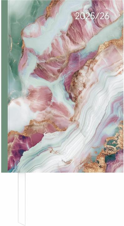 Image du produit Alpha Edition Campustimer Blue Marble - A6 Semester-Planer - Studenten-Kalender 2025/2026 - Notiz-Buch - Weekly - (A6, Allemand)