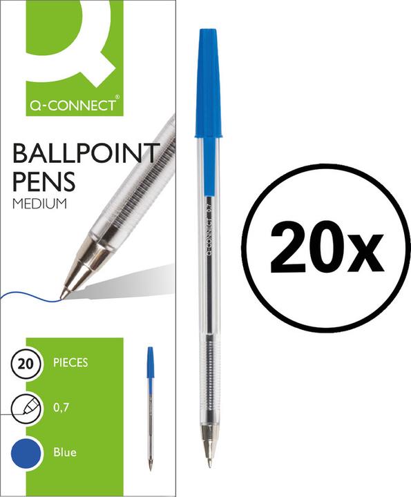 Image du produit Q-Connect Stylo à bille Proof Pen 0.7 (Bleu, 20 x)