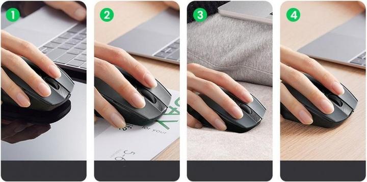 Actual product image Ugreen Wireless mouse 2.4 GHz&BT (black) (Wireless)