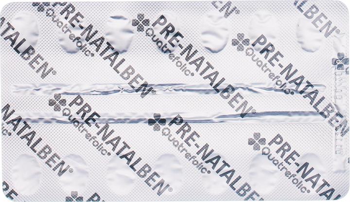 Nutritional values and ingredients Natalben Quatrefolic (28 Piece, Capsules, 28 g)