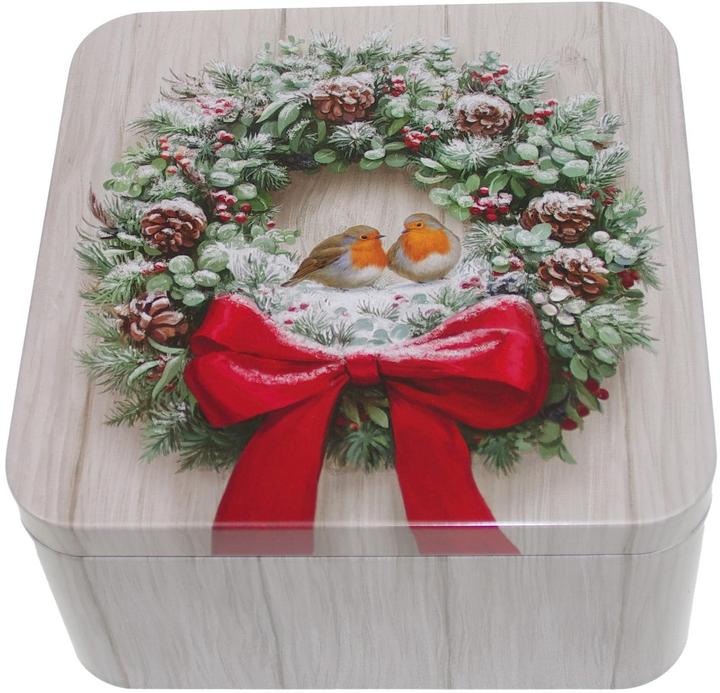 Actual product image Gawol GAW biscuit tin robin Ø15x15 (1849.31 l)