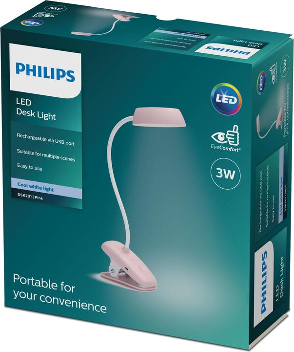 Image du produit Philips Lampe de bureau Donutclip (175 lm)