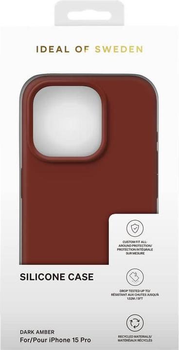 Immagine prodotto iDeal Of Sweden Cover in silicone di design Ambra scuro (Apple iPhone 15 Pro)
