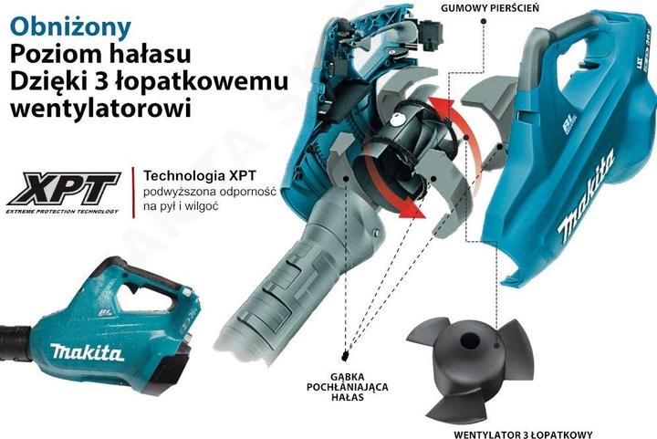 Image du produit Makita DUB362Z (Fonctionnement sur batterie, Souffleur de feuilles)