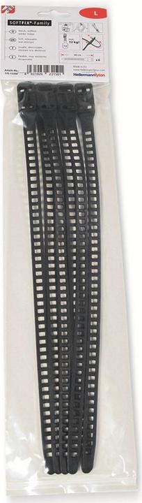 Actual product image HellermannTyton Cable tie Softfix L 340x11mm (Plastic cable ties, 340 mm, 6 pcs.)