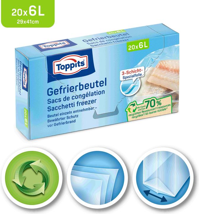 Productafbeelding Toppits Diepvrieszakken (20 x)