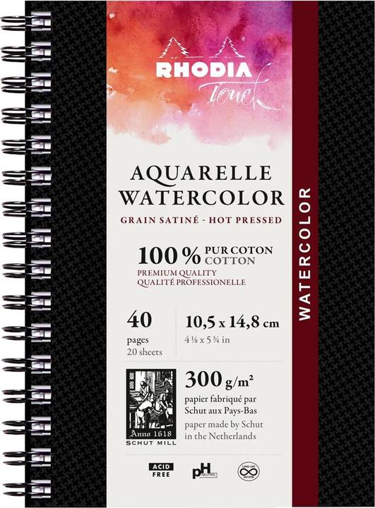 Produktbild Rhodia Touch Watercolor Book (300 g/m², 240 x)