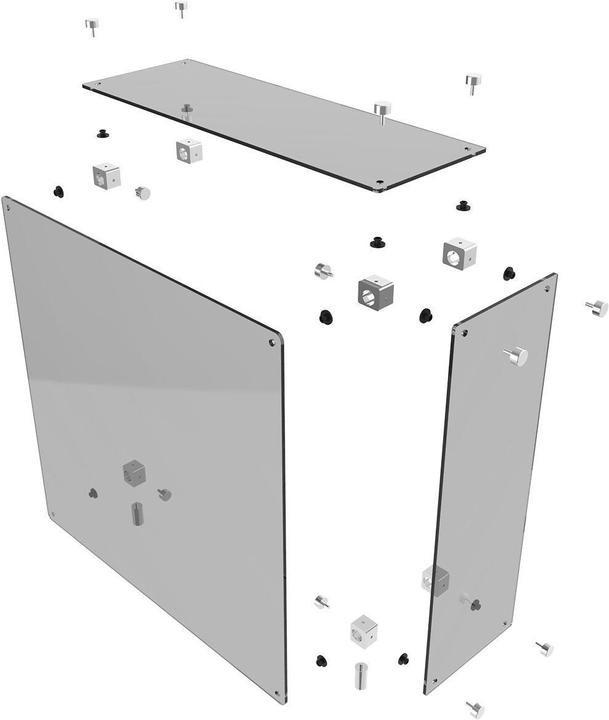 Immagine prodotto Thermaltake Core P5 vetro temperato edizione neve (ATX, mATX, Mini-ITX)