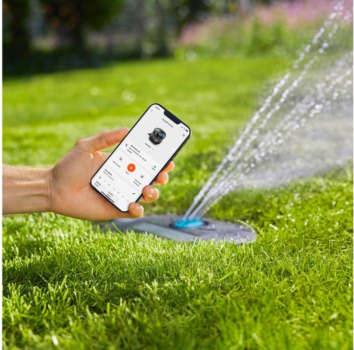 Actual product image Gardena Pipeline Bewässerungssystem AquaPrecise Komplett-Set, unterirdisch (grau/türkis, mit Pipeline Schach (Irrigation kit)